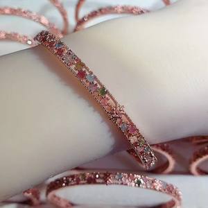 Pulsera con Incrustaciones de Turmalina Natural, Novedosa, Individual, Moderna, de Nicho, de Lujo Ligero y Versátil - Product Image 2