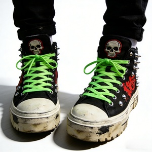 Chaussures décontractées pour hommes style marche, en toile vulcanisée, plateforme, pour skateboard, sans marque, prix usine - Product Image 2