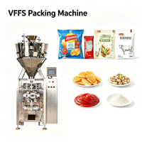 Machine d'emballage automatique VFFS pour snacks, noix et granulés, avec peseuse multi-têtes, ensacheuse de type oreiller et machine d'emballage sous azote
