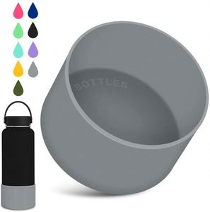 Factory Direct Supply Reusable 12oz Anti-slip Thermal Resistant Grip Cover Suitable Tumblers Silicone <b>Bottle</b> Sleeve - Product Image 1