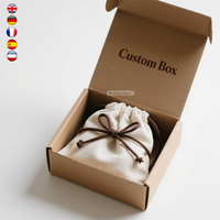 Recyclable fait à la main conception personnalisée Kraft Mailer expédition postale boîte-cadeau pour l'emballage des vêtements