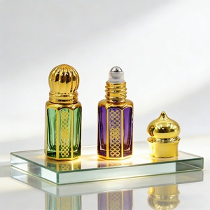 3ml 6ml 10ml 12 ml Arabic Style Luxury Fragrance Packaging Gilded Multi-Color <b>Perfume</b> Roller Essential <b>Oil</b> Bottle for Cosmetic - Product Image 4