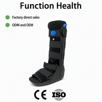 Attelle de marche gonflable unisexe pour fracture, classe I, avec semelle intérieure respirante en velours et rembourrage en mousse, fermeture auto-agrippante, en EVA