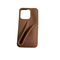 Coque de téléphone en silicone antichoc pour iPhone 11 12 13 14 15 16 Pro Max avec support brillant intégré, possibilité d'insérer du rouge à lèvres
