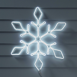 Outdoor Commercial Christmas Decoration 2d Customizable Color Led Snowflake Motif Lights - Product Image 1