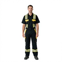 Uniforme de travail haute visibilité antistatique ignifuge en coton/polyester certifié AS/NZS/EN/CE unisexe pour le charbon, le pétrole, le gaz et les produits chimiques