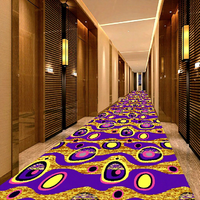 Tapis de luxe pour hôtel, design contemporain personnalisé, ignifuge, lavable, antidérapant, tapis mural imprimé pour la prière