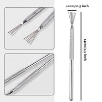Stylo à 7 aiguilles multifonction pour Nail Art, outil de tréfilage, tête pliable, manche en acier inoxydable, fournitures de salon de manucure, vente en gros