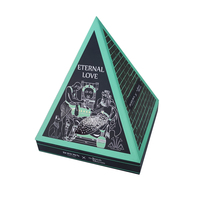 STPP entwickelte maßgeschneiderte bedruckte Pyramidenform-Geschenkbox für Festverpackungen, einzigartige Geschenkbox, hergestellt in China.