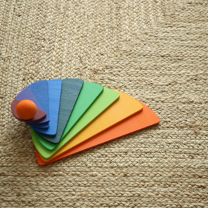 Arc-en-ciel empileur blocs de construction bébé Montessori jouets en bois ensemble éducatif Besting pour enfants couleur cognitif jouet <span class=keywords><strong>musique</strong></span> - Product Image 4
