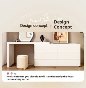 Giá rẻ đồ nội thất nhà bán buôn phòng ngủ căn hộ hiện đại đơn giản trang điểm gương tủ quần áo - Product Image 6