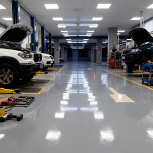 Revêtement de sol en époxy auto-nivelant transparent solide pour garage, <span class=keywords><strong>prix</strong></span> de la peinture de sol en résine époxy - Product Image 2