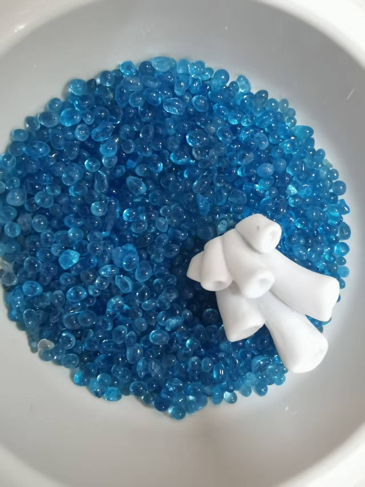 Perle Blu/Vetro e Corallo