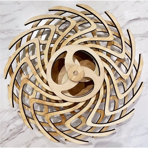 Decorazione <span class=keywords><strong>da</strong></span> <span class=keywords><strong>Parete</strong></span> <span class=keywords><strong>in</strong></span> <span class=keywords><strong>Legno</strong></span> 3D Multistrato con <span class=keywords><strong>Mandala</strong></span> Geometrico Tagliato al Laser - Product Image 5