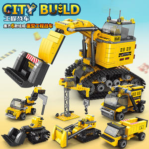 ของเล่นเพื่อการศึกษาแปลงร่างเป็นกษัตริย์รถยนต์สำหรับเด็กผู้ชายบล็อกสร้างขาขนาดเล็ก - Product Image 2