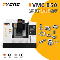 Mesin Permesinan Vertikal VMC850 Berkinerja Tinggi 3 Axis CNC Milling Machine BT40 24T ATC untuk Pembuatan Cetakan