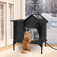 Maison pour chat moderne et élégante, imperméable, chauffante, en tissu Oxford respirant, isolation thermique, toutes saisons