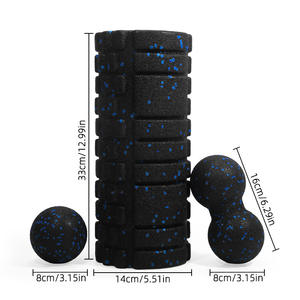 Wolfjack Hochfeste EPP-Schaumstoffrollen 33cm Digital Bedruckte Tragbare Erdnussball-Sets für Ganzkörper-Fitness-Training Yoga - Product Image 2