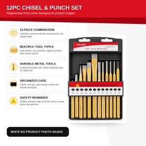 Juego de 12 Cinceles de Acero de <span class=keywords><strong>Grado</strong></span> Industrial de Alta Calidad para Trabajos de Precisión en Madera y Proyectos de Bricolaje - Product Image 6
