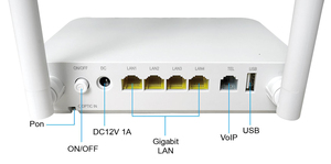 G3412 hgu 4ge wifi 5 xpon <span class=keywords><strong>GPON</strong></span> <span class=keywords><strong>onu</strong></span> ONT sợi quang Router cho FTTH viễn thông mạng RJ11 USB 12V cung cấp điện SC kết nối - Product Image 4