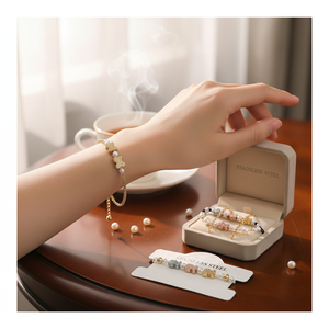 Bracciale di gioielli alla moda placcato oro regolabile abbigliamento quotidiano delle donne e regalo di festa - Product Image 3