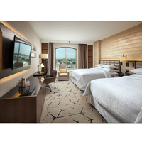 Meubles de chambre à coucher de luxe pour hôtel, design moderne, sur mesure, contemporain, 4-5 étoiles, en bois massif, pour projets commerciaux