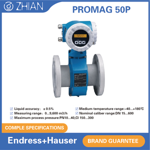 Preço de Fábrica Endress+Hauser Promag 50P1F DN150 4...20 MA HART Sensor de Taxa de Fluxo Líquido PTFE PFA E+H Medidor de Fluxo Eletromagnético - Product Image 3