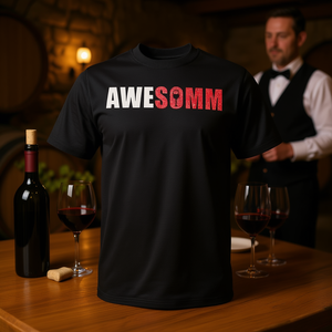 Camiseta Awe Somm para Degustación de Vinos para Sommeliers, Ropa Promocional Premium - Product Image 3