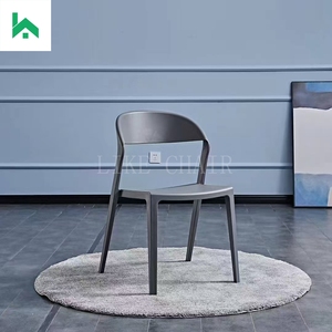 近代的な卸売プラスチックダイニングルーム家具スタッカブルアームレストダイニングチェアホームバーパークアパートメントワークショップ屋外 - Product Image 3