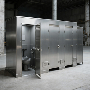 Baños Portátiles Ecológicos para Campos de Golf, Individuales y Múltiples, Públicos, de Acero Inoxidable, con Ducha y Cabina de Inodoro - Product Image 3
