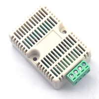 Capteur de température et d'humidité Modbus-RTU, protocole DC5-30V, montage sur rail 35 mm, détection standard de température et d'humidité en plastique