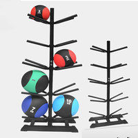 Support mural pour balles de sport (5 paires) – Rangement pour balles de slam, haltères et équipements de fitness – Idéal pour salle de sport et maison – Personnalisation du logo