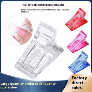 Juego de moldes de clip de cristal para decoración de <span class=keywords><strong>uñas</strong></span> transfronterizo de fábrica al por mayor, pegamento de extensión de cristal rápido de plástico con luz LED de larga duración - Product Image 5