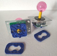 Joystick boule de cristal 45mm avec 4/8 voies nouvel état plastique et métal pour jeux d'arcade