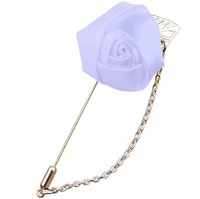 Broche de printemps à fleurs pour hommes, épingles pour costume masculin, épingles à revers en Satin, broche à chaîne