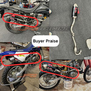 Ống pô xe máy JFG Dirt Bike, ống xả lắp thay thế, bộ đầy đủ dành cho Honda CRF230F 2003-2017, TAO TAO TBR7/HAWK 250 - Product Image 3