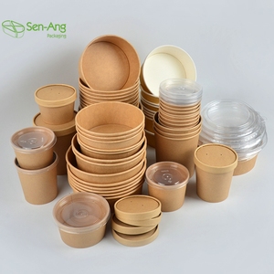 SenAng05 Promozione: Grande Ciotola per Porridge 350Ml, Doppia Parete, Ecologica, Usa <span class=keywords><strong>e</strong></span> Getta, Rotonda in Carta Kraft con Coperchio - Product Image 6