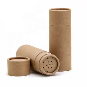 Round Package Paper Tubes For Spice Powder Shaker Paper Tube With Sifter