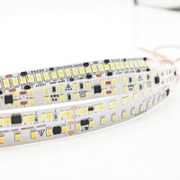 Bande lumineuse LED flexible 110V/220V 192LED/M 120ledS/M, corps en PVC, double couleur CCT, bande LED à 2 rangées pour la décoration