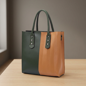 Sac à main décontracté pour femme en cuir véritable pliable avec fermeture éclair, imperméable, léger, grande capacité, idéal pour les voyages et la Saint-Valentin - Product Image 4