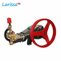 Penggunaan Pertanian Pompa Plunger Tekanan Tinggi Sabuk Drive Washer Pompa Semprot Peralatan Troli Mesin Bensin Power Sprayer