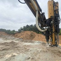 Machine de forage intégrée pour le fendage de roches sans dynamitage