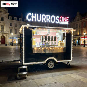 รถเข็นขายไอศกรีมทรงสี่เหลี่ยม ได้รับการรับรองมาตรฐาน CE ผ่านการรับรอง DOT พร้อมอุปกรณ์ครบครันสำหรับขายซอฟต์เสิร์ฟ พิซซ่า บาร์บีคิว และอาหารจานด่วน - Product Image 4