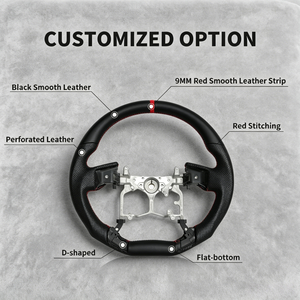Volante de Madera de Durazno con Acabado Negro Piano para TOYOTA Land Cruiser LC200 LC300 Prado <span class=keywords><strong>120</strong></span> 150 200 LC79 LC70 LC76 FJ70 FJ79 FJ200 - Product Image 2
