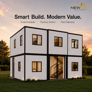 Casa Prefabricada Moderna de 2 Pisos con Paneles Sándwich, Forma Rectangular, Fácil Instalación, Villa Prefabricada Newgen Development - Product Image 1