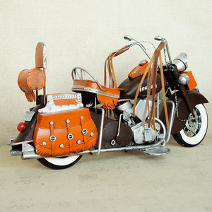 Mô Hình Xe Máy Harley Cổ Điển, Đồ Thủ Công Kim Loại Giảm Giá Mạnh 2021 Để Trang Trí Nhà Cửa, Mô Hình Xe Máy Vintatge - Product Image 5