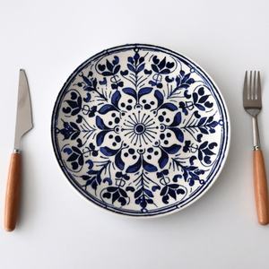 Geleneksel klasik pratik desenli seramik sofra seti: ev Cafe günlük yemek servis gereçleri için yemek kaseler plakaları - Product Image 4