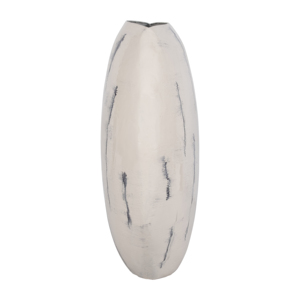 Vaso rotondo in ceramica bianco con decorazioni a strisce nere per soggiorno, camera da letto, tavolo da ufficio - Product Image 3
