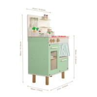 Nouveaux jouets de cuisine en bois pour filles d'âge préscolaire, ensemble de jeu de cuisine éducatif, jeu de simulation, valise de jeu DIY, jouets unisexes