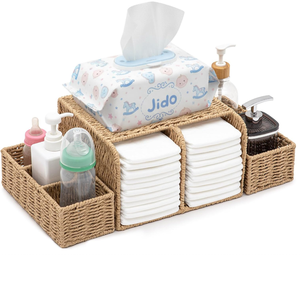 <span class=keywords><strong>Panier</strong></span> à couches en corde de papier tissé naturel, organisateur de <span class=keywords><strong>table</strong></span> à <span class=keywords><strong>langer</strong></span>, <span class=keywords><strong>panier</strong></span> de rangement <span class=keywords><strong>pour</strong></span> couches, vente chaude - Product Image 1